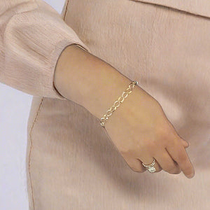 yellow and white gold women's bracelet business casual