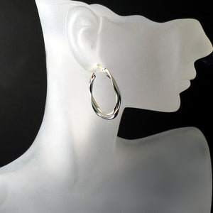 gold jewelry two tone earrings