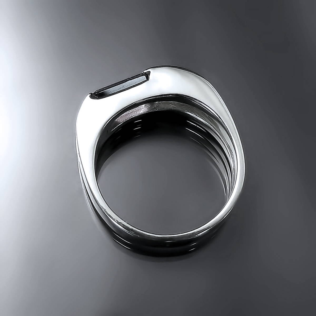 Modern Amethyst Ring Sterling Silver