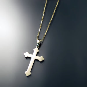 gold orthodox cross and chain