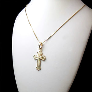baby Greek Orthodox cross necklace