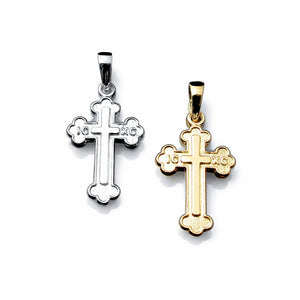 baby greek orthodox crosses in solid gold