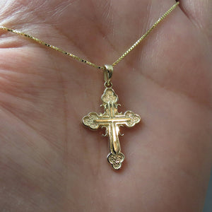 baby serbian cross necklace