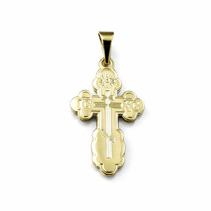 baptismal orthodox cross medium olga yellow gold