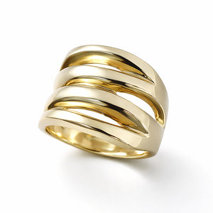 chunky gold statement ring