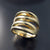 chunky wide band ring