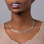 collar choker necklace solid silver