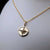 compass necklace 14K gold