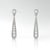 diamond teardrop drop earrings