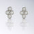 diamond stud earrings bezel cluster