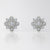 Diamond Stud Earrings with Vintage Inspired Floral Design