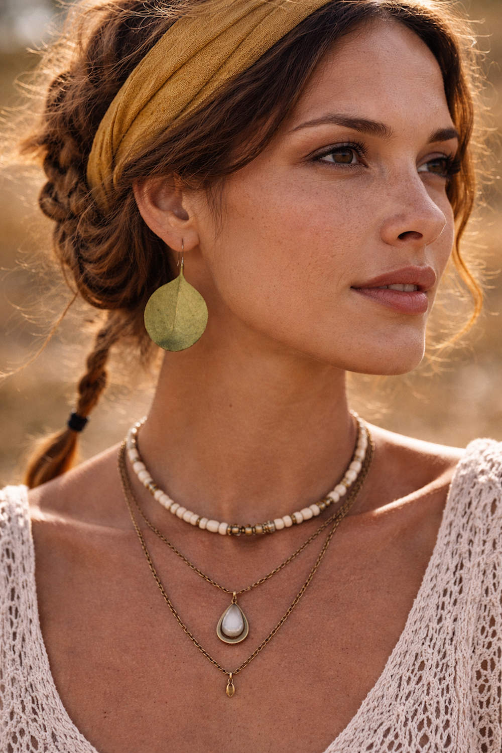 eucalyptus leaf earrings