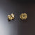 yellow gold earring butterfly backs