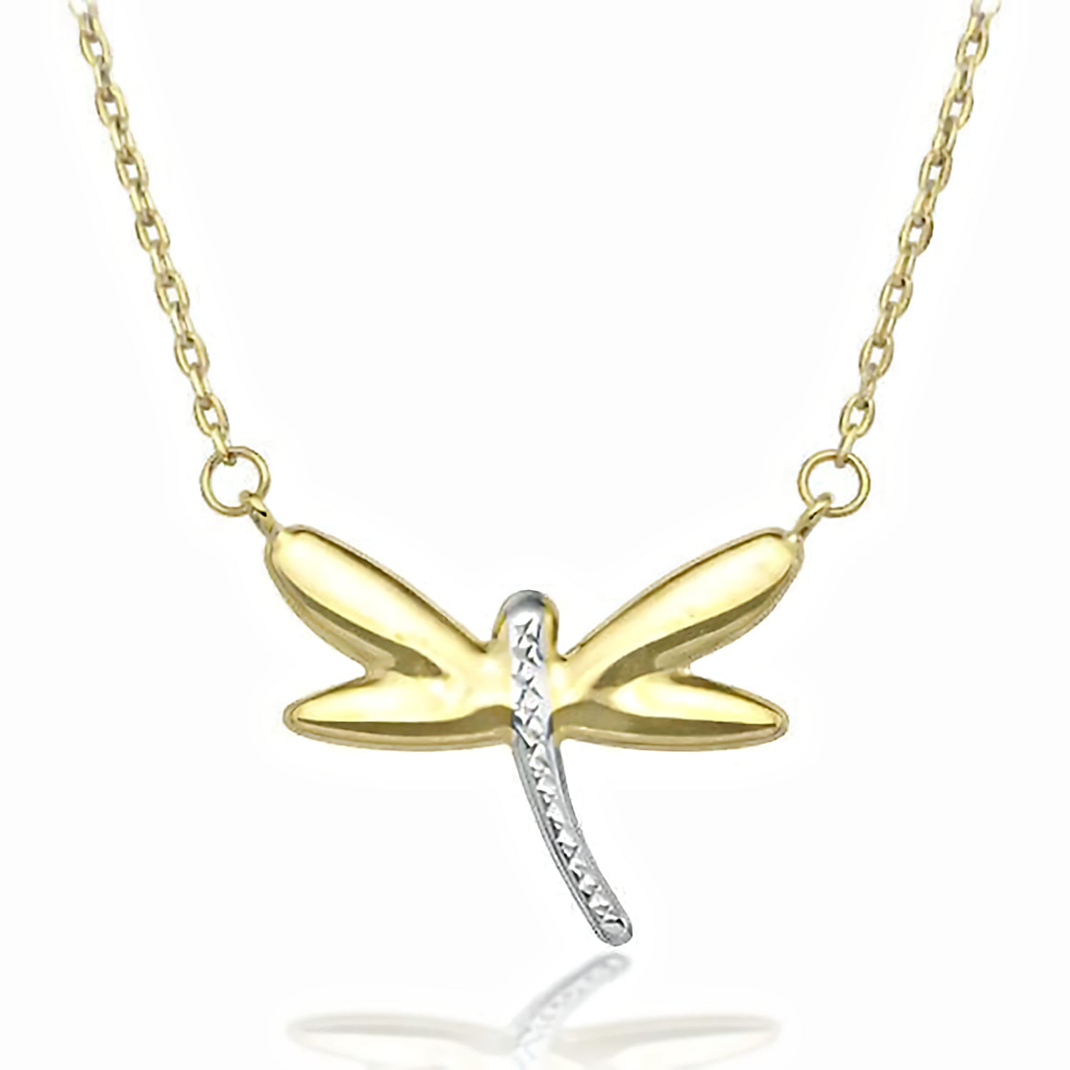 gold dragonfly necklace