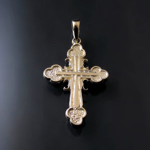gold serbian orthodox cross small for children