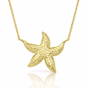 gold starfish necklace