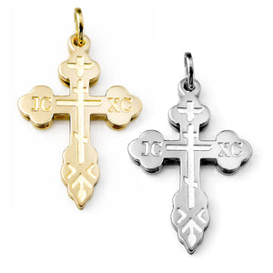 Greek Ukrainian Russian St. Xenia crosses in solid gold