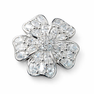 imitation diamond brooch vintage inspired flower design