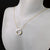 interlocked circles necklace in two tone gold