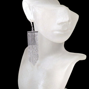 lightweight silver statement earrings