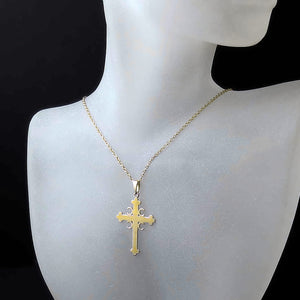 modern Serbian gold cross