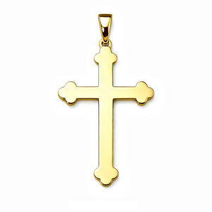 gold orthodox cross pendant