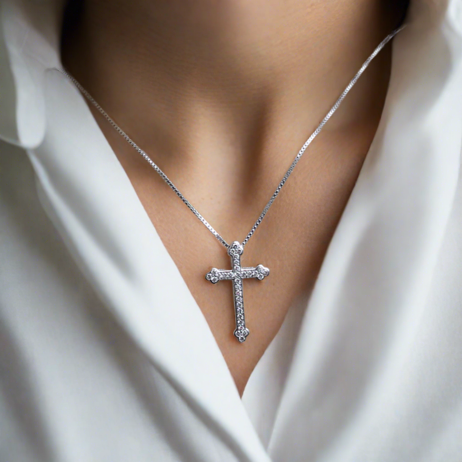 eastern orthodox diamond cross