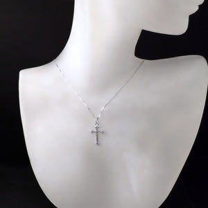 Orthodox Cross Necklace for Ukrainian or Greek Baby Baptism
