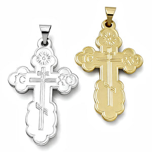 orthodox crosses large saint olga 14K solid gold