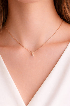 pink breast cancer awareness ribbon charm necklace