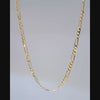 mens chain 4 mm figaro solid 14K gold