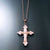 rose gold Serbian Orthodox cross necklace