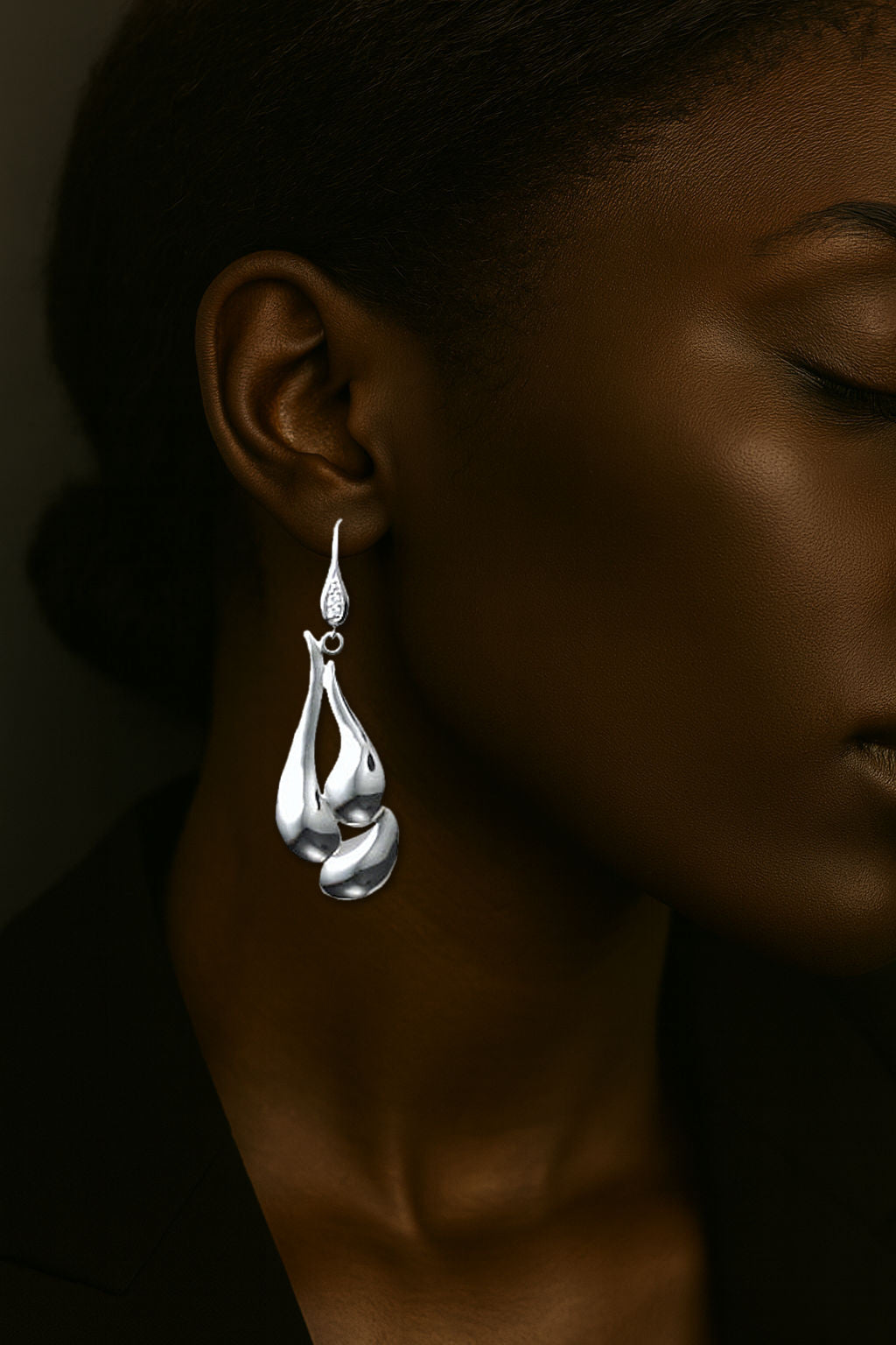 sculptural modern statement earrings
