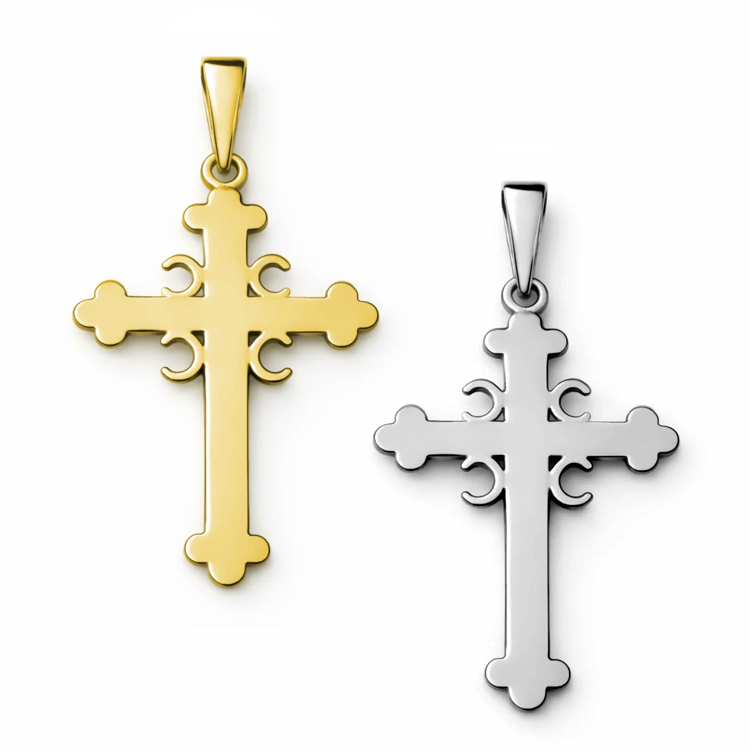 Serbian crosses in 14K gold