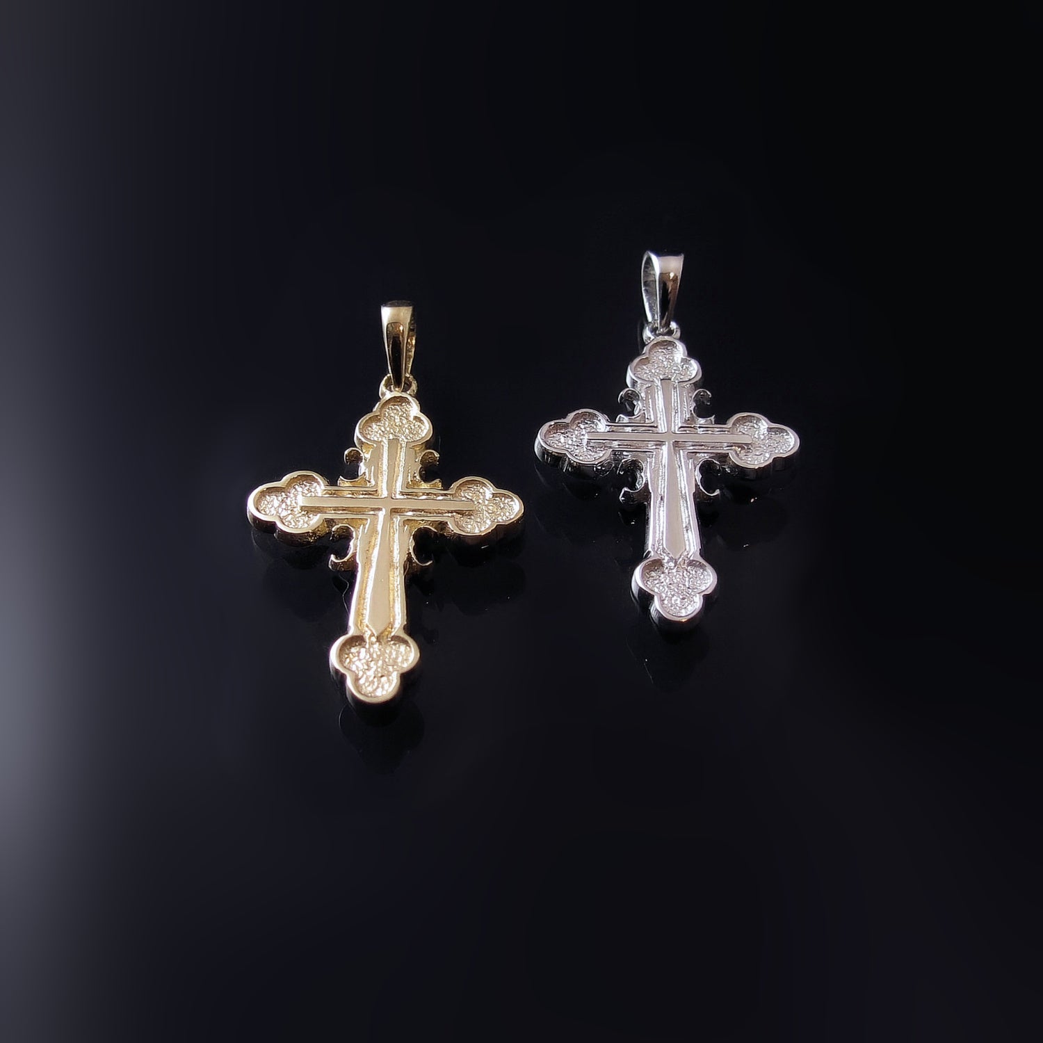 gold serbian orthodox cross for baby baptism