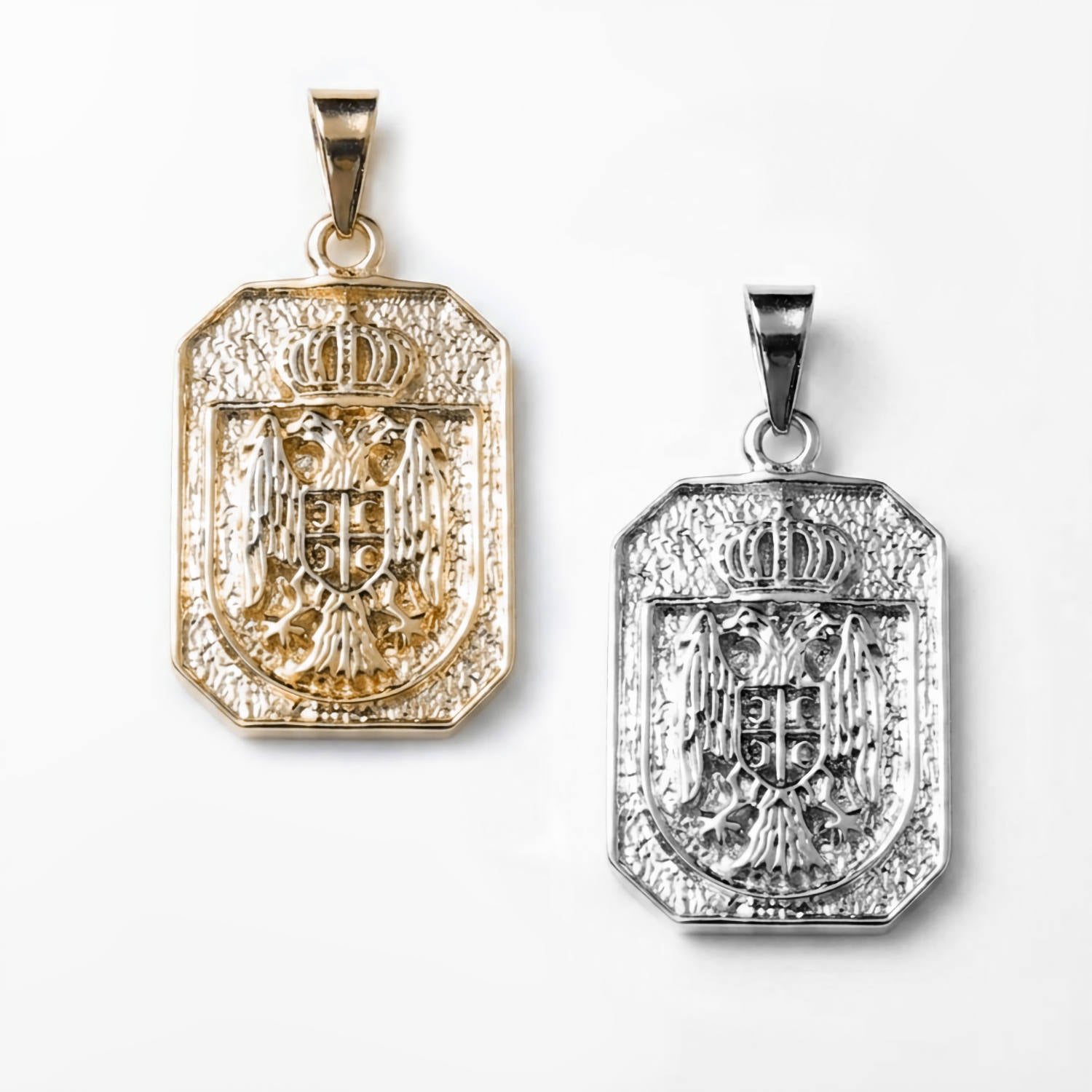 Serbian jewelry coat of arms eagle pendants