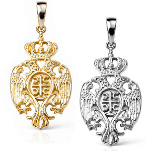 Serbian jewelry eagle coat of arms pendants