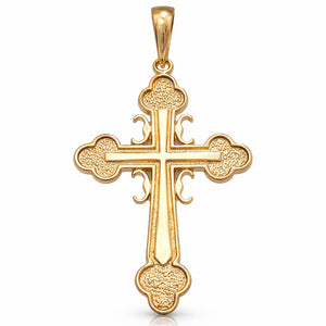 serbian orthodox crosses extra large yellow gold