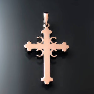 Serbian Orthodox Cross in Rose Gold