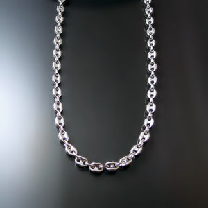 Silver necklace 4 mm puff gucci chain