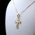 small Greek Orthodox baptism cross necklace