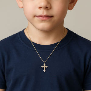 small serbian orthodox cross on model