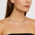 solid sterling silver collar necklace