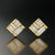 square diamond stud earrings