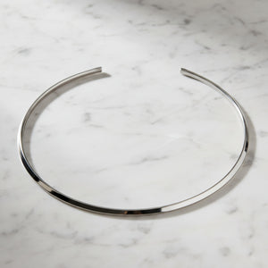 sterling silver choker collar necklace