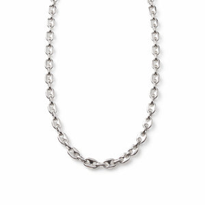 sterling silver puff gucci chain 4 mm