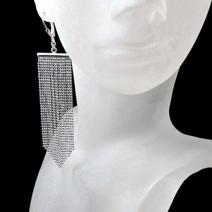 sterling silver tassel earrings