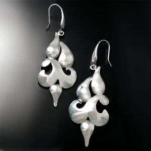 unique statement earrings in sterling silver
