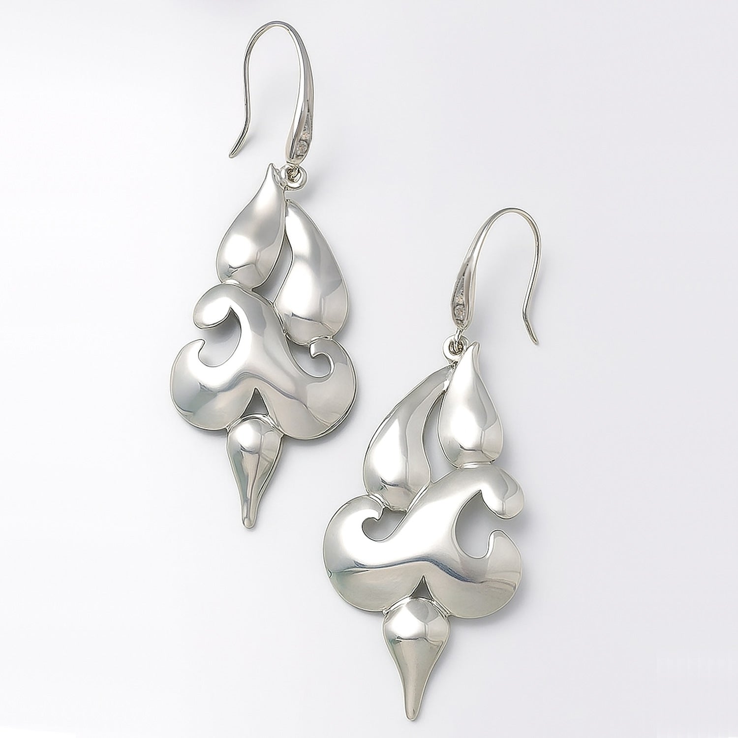 unique statement earrings in sterling silver