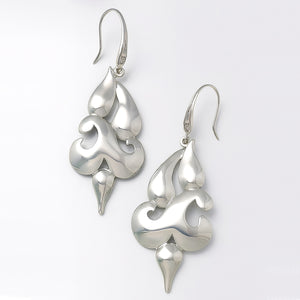 unique statement earrings in sterling silver